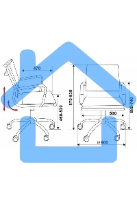 Кресло руководителя Бюрократ CH-993-Low/blue синий, низкая спинка, искусственная кожа, крестовина хромированная