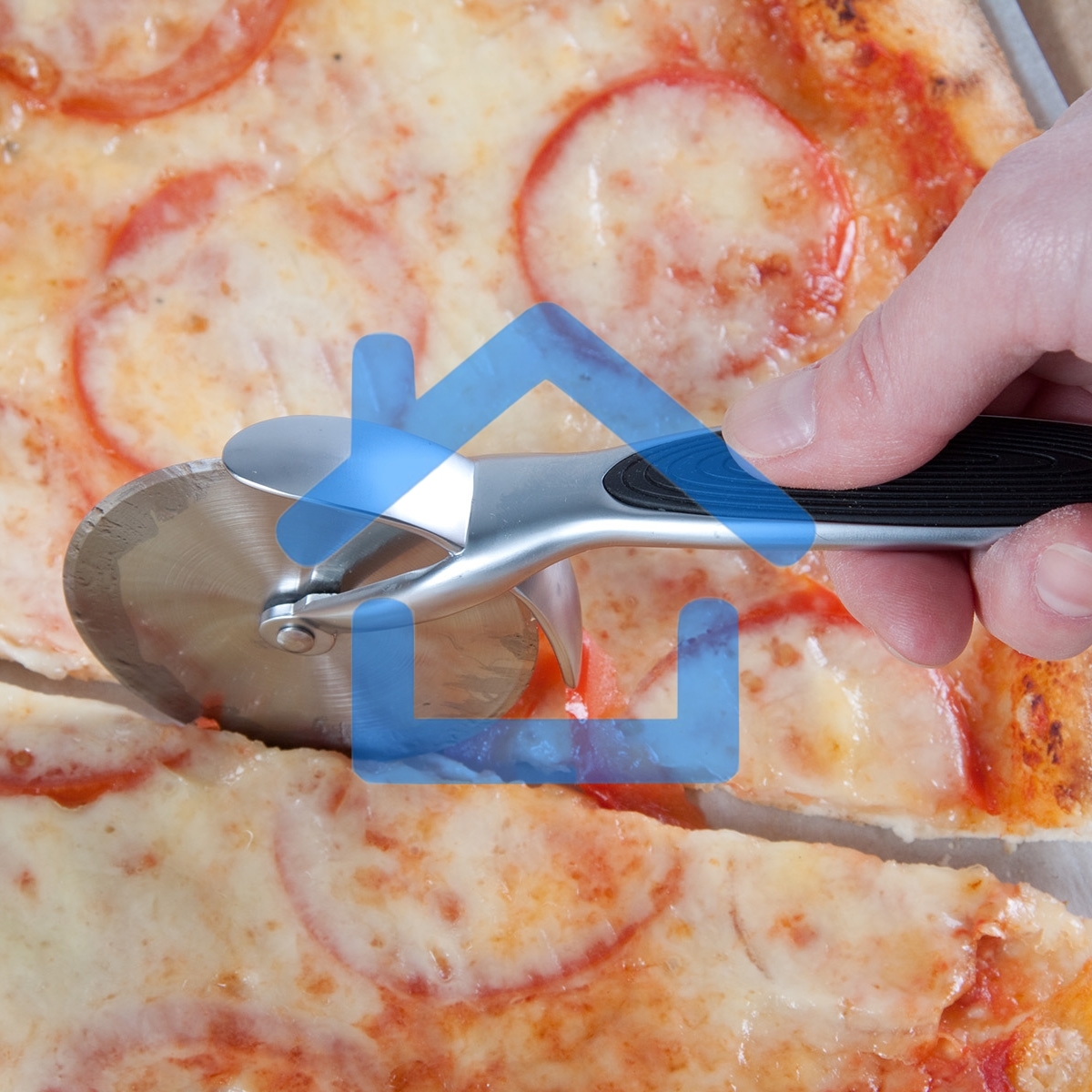 Нож для пиццы TalleR TR-65120 цинковый сплав, сталь, ПВХ