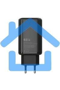 Зарядное устройство MORE CHOICE (4610196409646) NC79 1USB+2Type-C 3.0A PD 65W быстрая зарядка черный