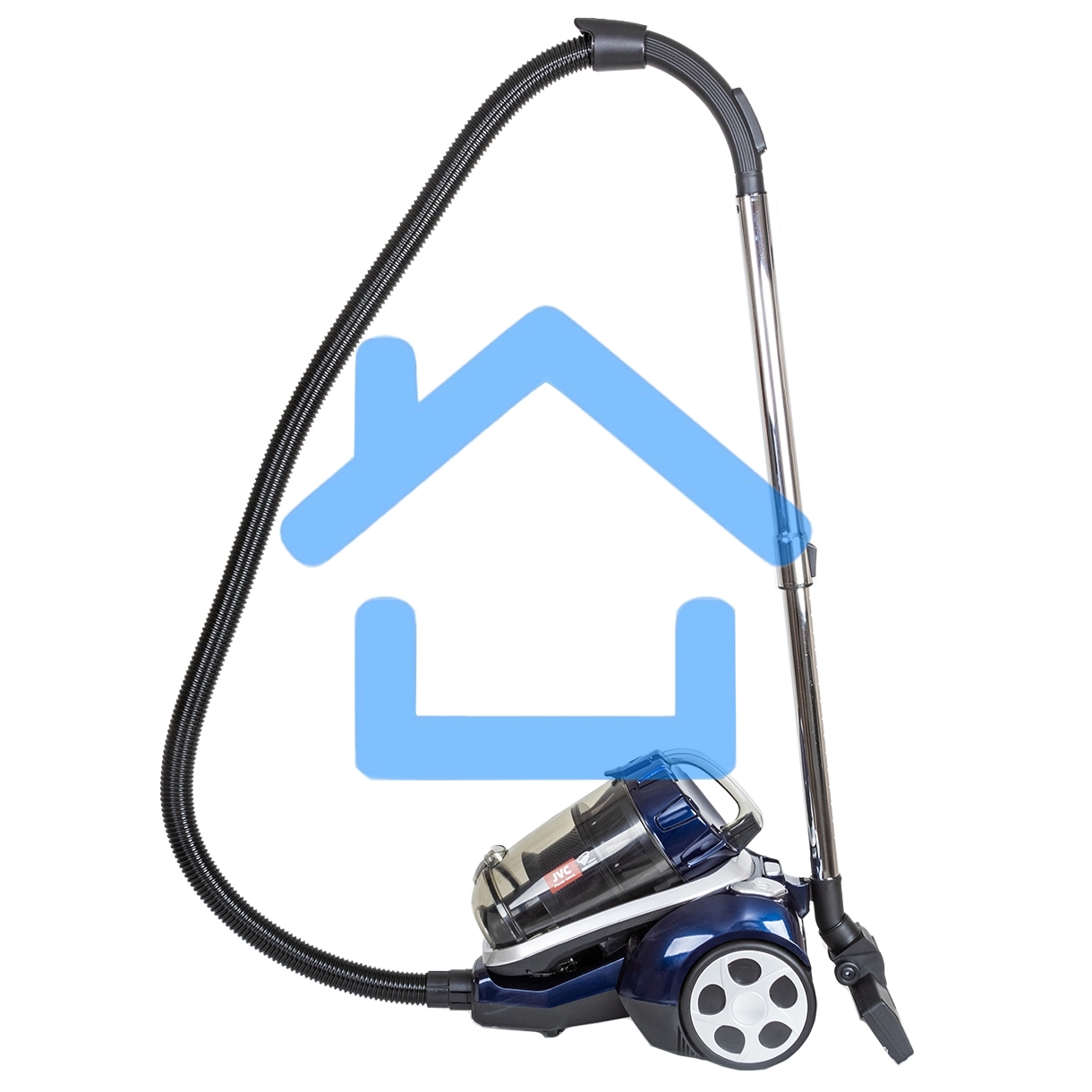 Пылесос JVC JH-VC410 синий/черный, 400/2200 Вт, уборка сухая, пылесборник контейнер 3 л