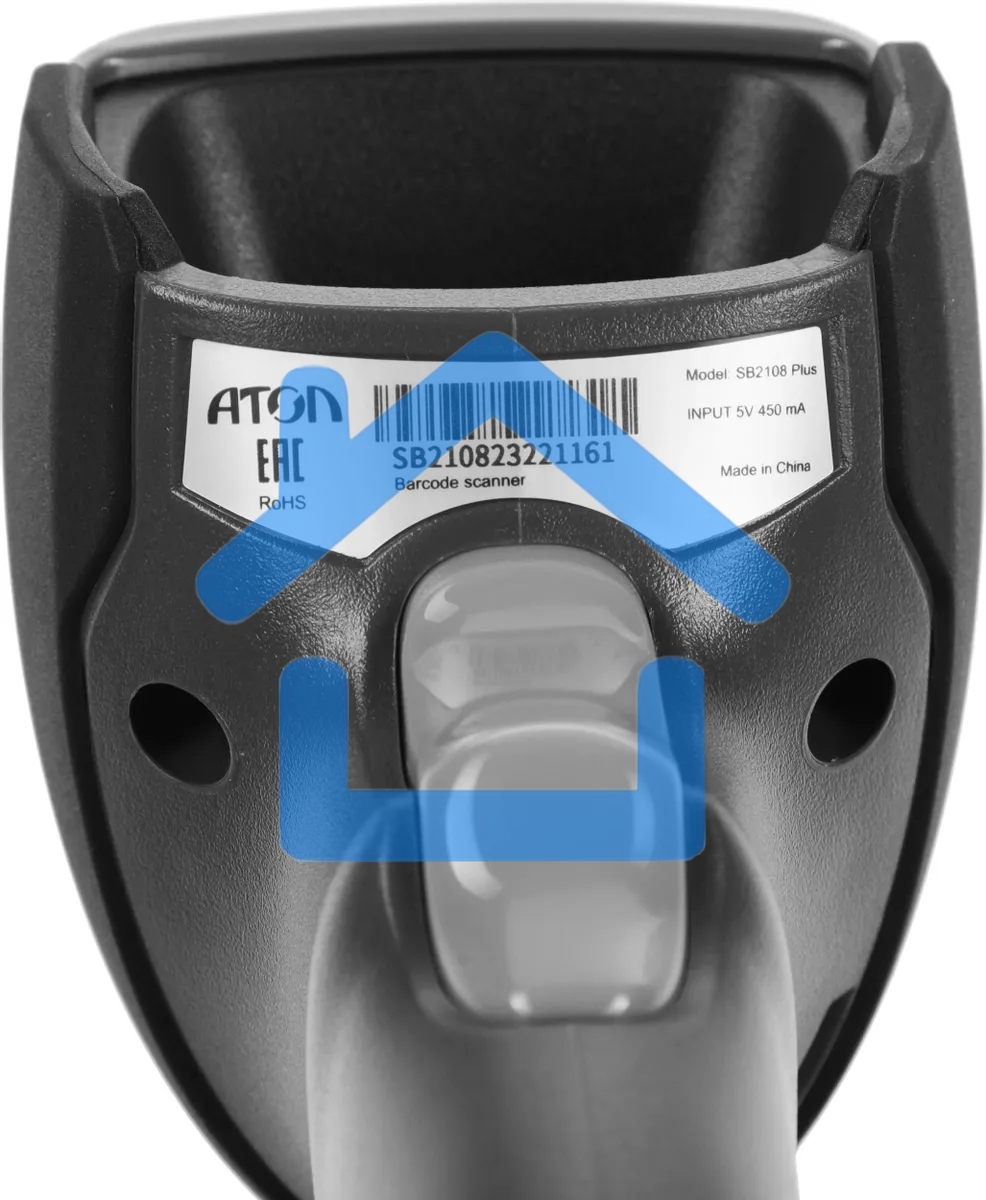 Сканер штрих-кода ручной Атол SB2108 Plus (rev.2) (57984) 2D имидж, 350 скан/сек, USB, серый