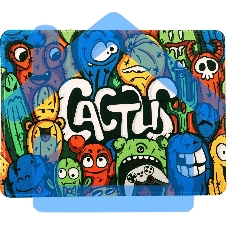 Коврик для мыши Cactus CS-MP-PRO07XL_MAK Colorful Cacti 400x300x3мм