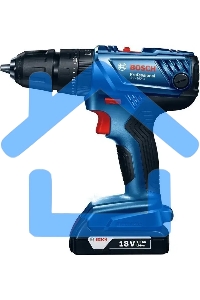 Дрель-шуруповерт Bosch GSB 180-LI Аккумуляторная, 18В, 2 АКБ, Кейс