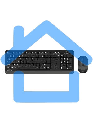 Комплект клавиатура + мышь A4Tech Fstyler FG1010S клав:черный/серый мышь:черный/серый USB беспроводная Multimedia (FG1010S GREY)