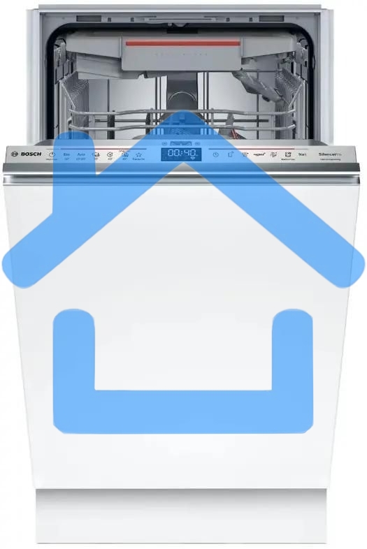 Встраиваемая посудомоечная машина Bosch SPV6EMX70Q, серебристый, 44.8 см, 10 компл., 44 дБ, класс A+