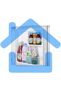 Холодильник Maunfeld MFF50SL серебристый матовый однокамерный 46л, De Frost