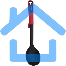 Ложка для первых/вторых блюд Rondell Craft RD-1870 черный/красный упак.:картонная подложка