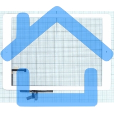 Сенсорное стекло (тачскрин) для iPad Air (A1474, A1475, A1476), белое OEM