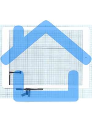 Сенсорное стекло (тачскрин) для iPad Air (A1474, A1475, A1476), белое OEM