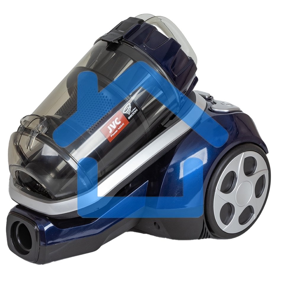 Пылесос JVC JH-VC410 синий/черный, 400/2200 Вт, уборка сухая, пылесборник контейнер 3 л