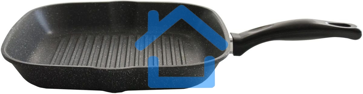 Сковорода-гриль StarWind Chef SW-CH3027GGR, 27х27см, без крышки, серый