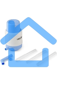 Помпа для 19л бутыли Vatten №5 механический белый/синий