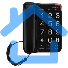 Телефон проводной Maxvi CB-01 черный