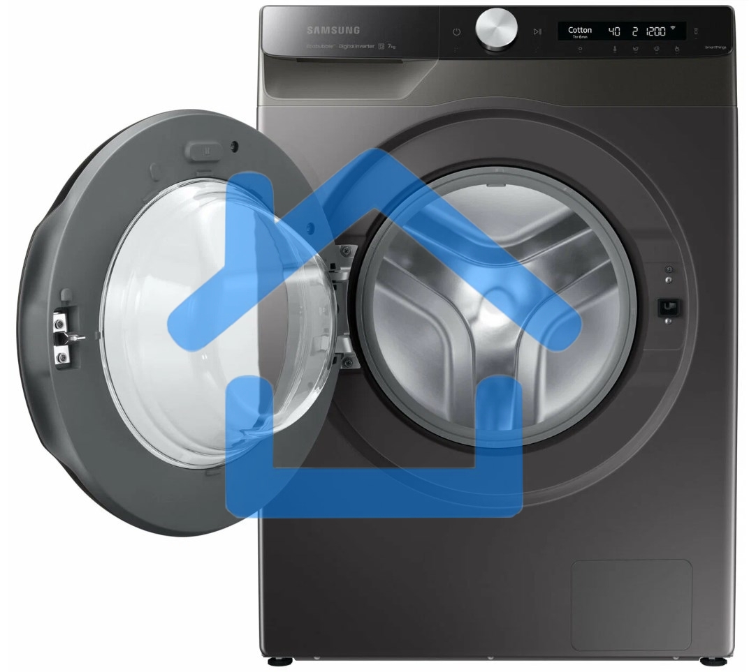 Стиральная машина Samsung WW80AG6S28AX/LD серая, загрузка фронтальная 8кг, 1200 об/мин., класс: A