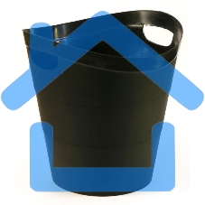 Корзина для бумаг Buro круглая 14л. пластик черный