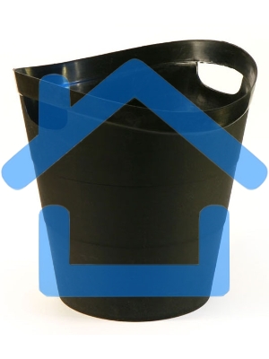 Корзина для бумаг Buro круглая 14л. пластик черный