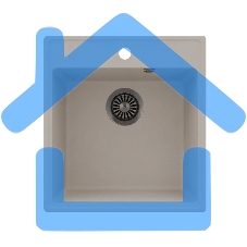 Кухонная мойка Maunfeld Perla 460 MFQS-460LBG светло-бежевый