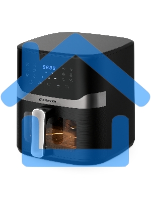 Аэрогриль BRAYER BR2040 черный, 1800 Вт, 10 л, упр. - сенсор, программ - 12