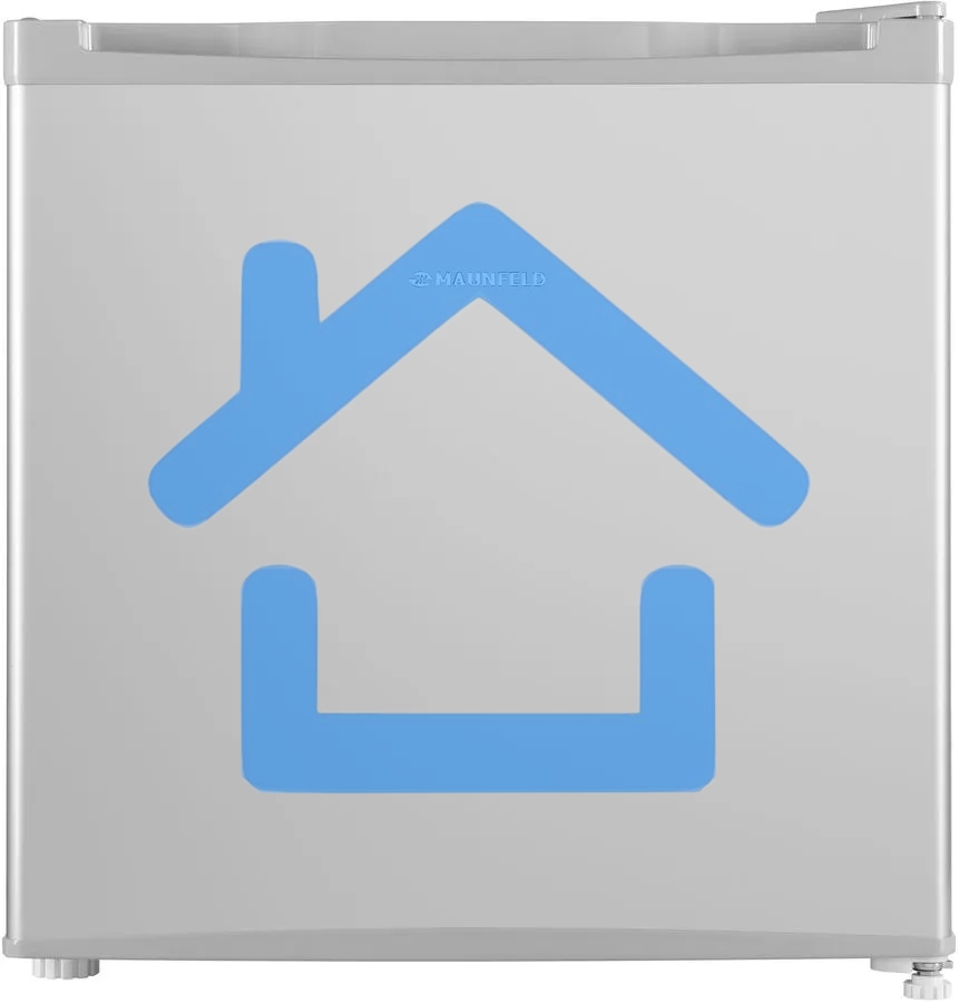 Холодильник Maunfeld MFF50SL серебристый матовый однокамерный 46л, De Frost