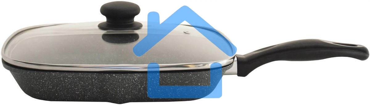 Сковорода-гриль StarWind Chef SW-CH3027GGR, 27х27см, без крышки, серый