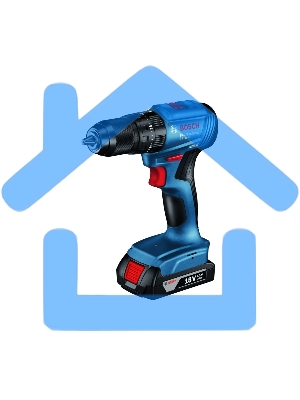 Дрель-шуруповерт Bosch GSB 185-LI, Аккумуляторная, 18В, 2 АКБ, Кейс