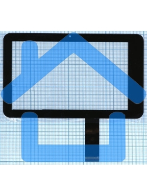 Сенсорное стекло (тачскрин) 04-0700-0618 V2, черное