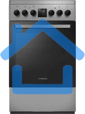 Плита электрическая Maunfeld MEC55CS08D серебристый, конфорок 4 шт, духовка 60 л, 50 см x 85 см x 60 см