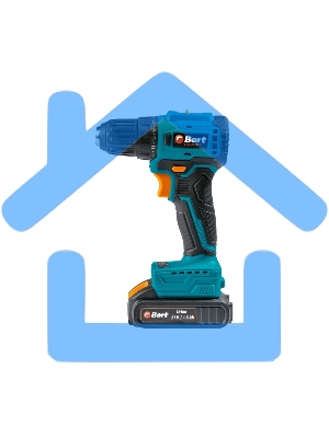 Дрель-шуруповерт Bort BAB-21-BLK, Аккумуляторная, 21В, 2 АКБ