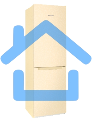 Холодильник Nordfrost NRB 162NF ME бежевый мрамор двухкамерный 205/105 л морозилка снизу