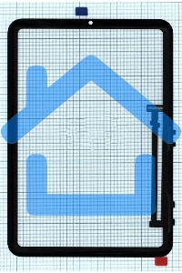 Сенсорное стекло (тачскрин) для iPad Mini 6 2021 (A2567, A2568), черное