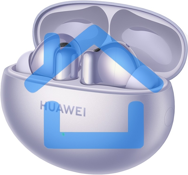 Наушники Huawei FreeBuds 6i Orca-T100, Bluetooth, внутриканальные, фиолетовый