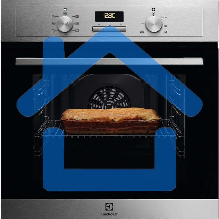 Духовой шкаф электрический встраиваемый Electrolux EOF3H00BX нержавеющая сталь