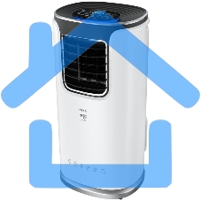 Кондиционер мобильный FUNAI JASMINE MAC-JS30CON03 9500 BTU, 20 м², 55 дБ, охлаждение, осушение, белый