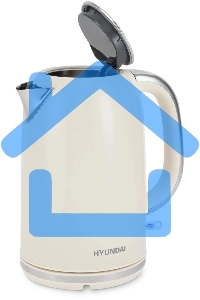 Чайник электрический Hyundai HYK-S9900 1.7л. 2200Вт молочный/серебристый корпус: металл