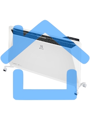 Комплект Electrolux Rapid Transformer с блоком управления и шасси ECH/R-2500 T-TUI4 белый, 2500 Вт, 30 м2, термостат, дисплей