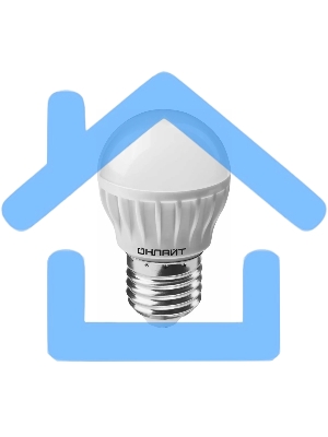 Лампа светодиодная ОНЛАЙТ 61138 OLL-G45-6-230-6.5K-E27