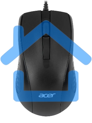 Мышь проводная Acer OMW136 черный, 1200 dpi, USB, кнопки - 3