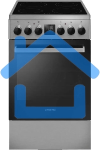 Плита электрическая Maunfeld MEC55CS08D серебристый, конфорок 4 шт, духовка 60 л, 50 см x 85 см x 60 см