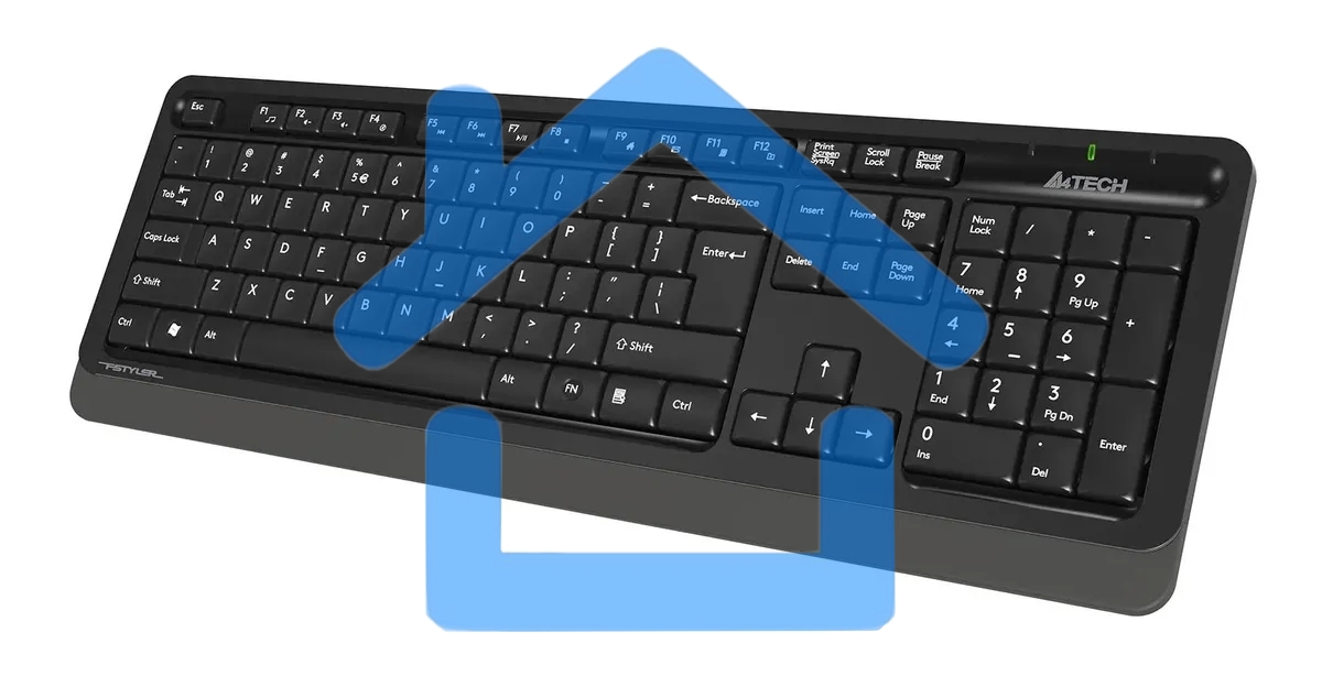 Клавиатура + мышь A4Tech Fstyler FG1010S клав:черный/серый мышь:черный/серый USB беспроводная Multimedia (FG1010S GREY)