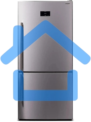 Холодильник Sharp SJ653GHXI52R серебристый двухкамерный 400/164 л морозилка снизу, No Frost