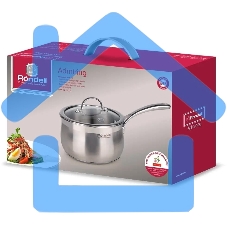 Ковш Rondell Admiring RDS-745, 1.7л, 16см, с крышкой, сталь