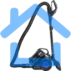 Пылесос Supra VCS-2410 синий/черный, 380/2200 Вт, уборка сухая, пылесборник контейнер, 1.5 л