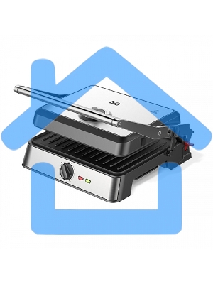 Электрический гриль BQ GR3007, черный/стальной