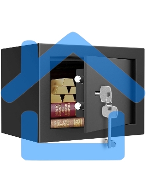 Сейф Deli Srock ET560 170x230x170мм ключевой