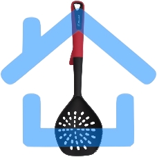 Шумовка для первых/вторых блюд Rondell Craft RD-1873 черный/красный упак.:картонная подложка