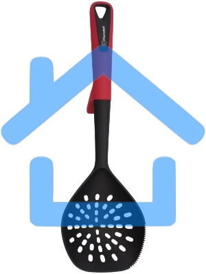 Шумовка для первых/вторых блюд Rondell Craft RD-1873 черный/красный упак.:картонная подложка