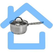 Ковш WEBBER BE-127/2 2,1 л со стеклянной крышкой, 16х9,5 см, нержавеющая сталь