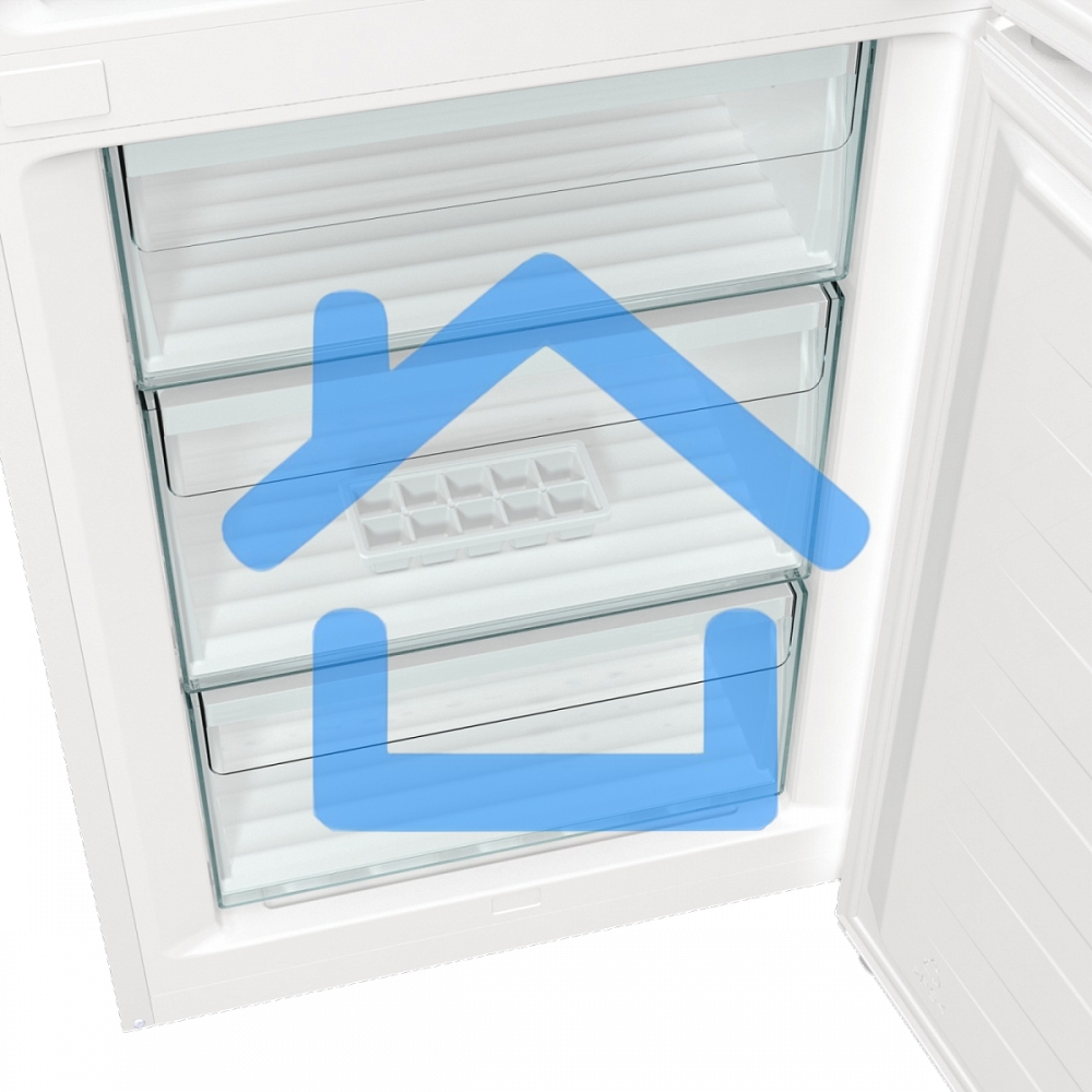 Холодильник Gorenje NRK619EEW4 белый двухкамерный 203/99л морозилка снизу, No Frost