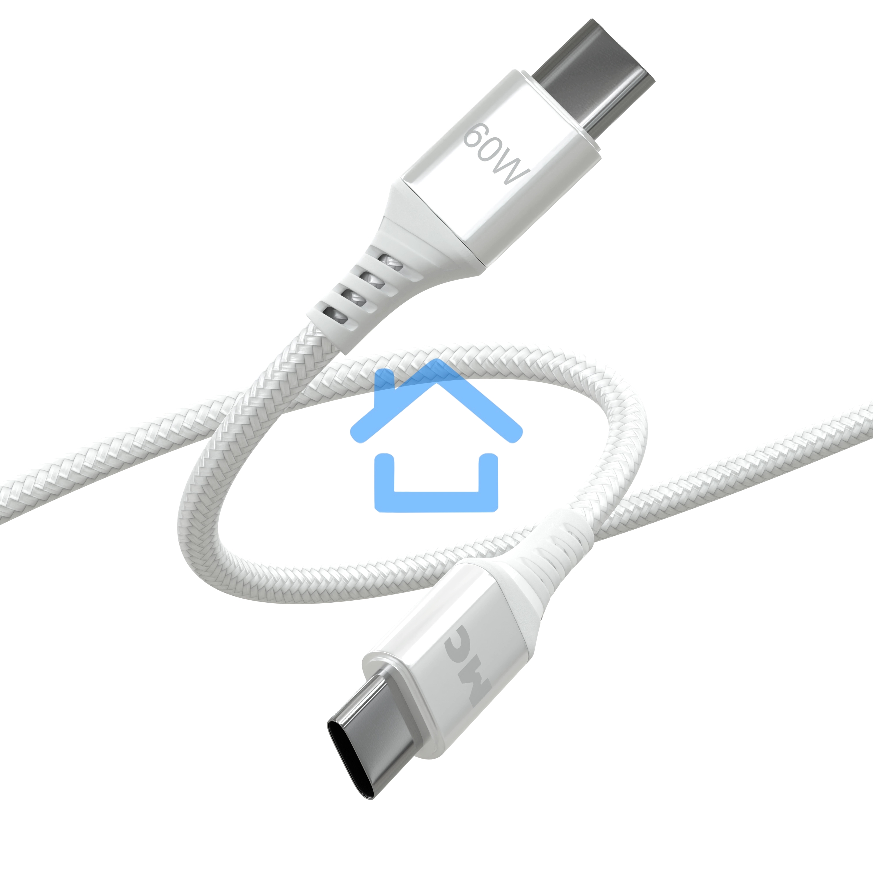 Кабель MORE CHOICE (4620202554116) K69aa 2м USB 3.0A PD 60W для Type-C Type-C- 2м, белый