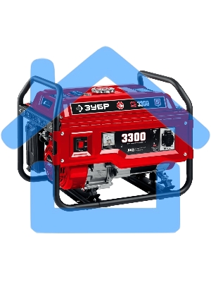Электрогенератор бензиновый ЗУБР СБ-3300, 3.3 кВт, 72 дБ, 44 кг